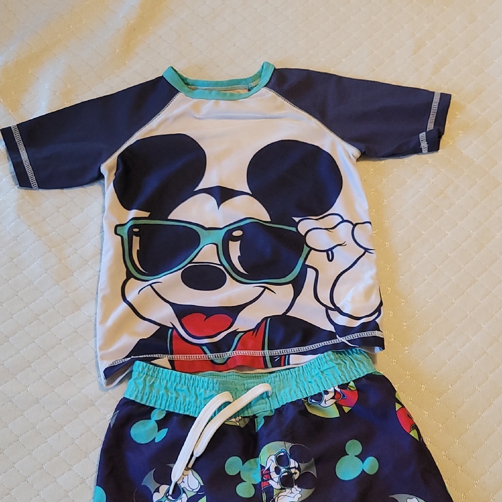 Old Navy Kids Swim - Navy and White